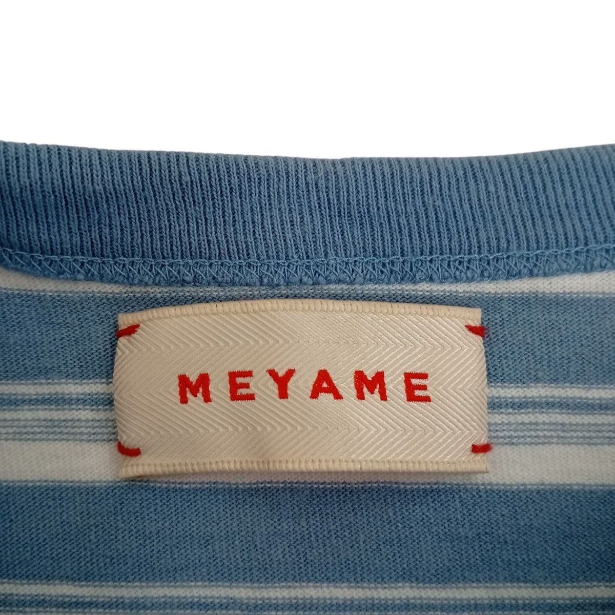 MEYAME RANDAM BORDER SLEEVELESSボーダーノースリーブトップMEY-1631 古着・中古-3枚目のアイテム画像