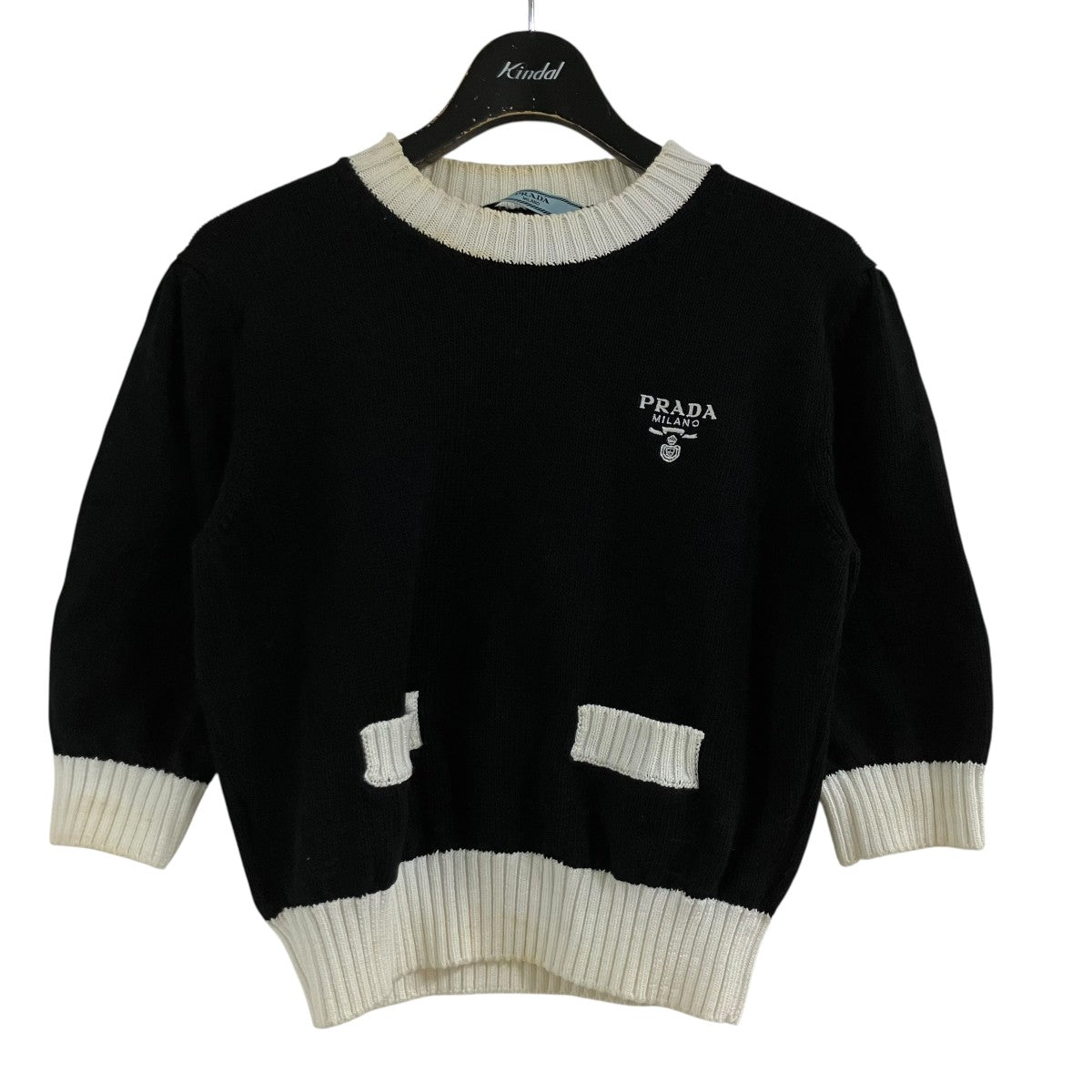 PRADA ロゴニットTシャツ 古着・中古-1枚目のアイテム画像