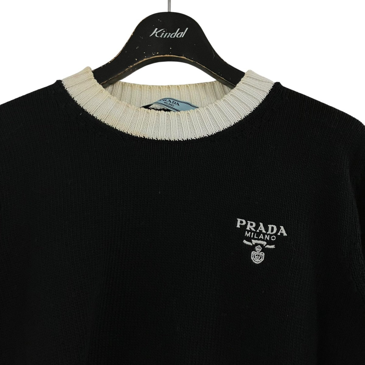 PRADA ロゴニットTシャツ 古着・中古-2枚目のアイテム画像