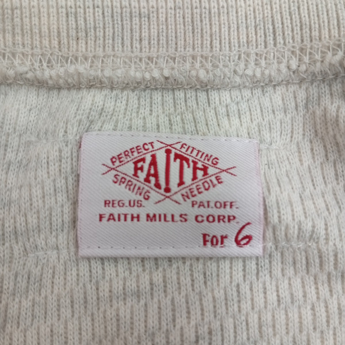 6(ROKU) BEAUTY＆YOUTH×FAITH MILLS サーマルカットソー 古着・中古-3枚目のアイテム画像