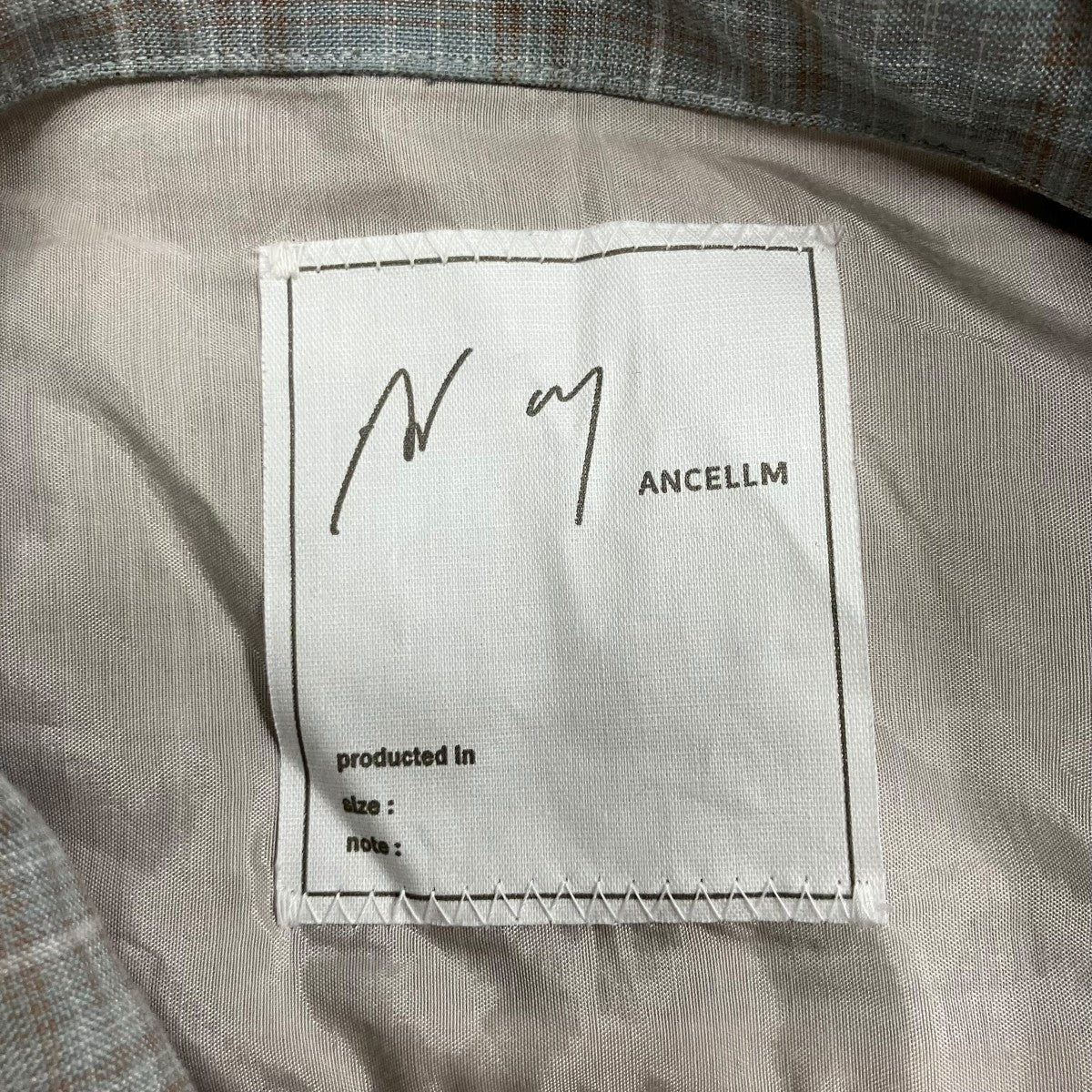 ANCELLM チェックシャツ 古着・中古-5枚目のアイテム画像