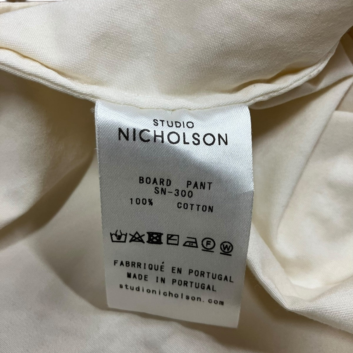 STUDIO NICHOLSON イージーパンツ 古着・中古-6枚目のアイテム画像