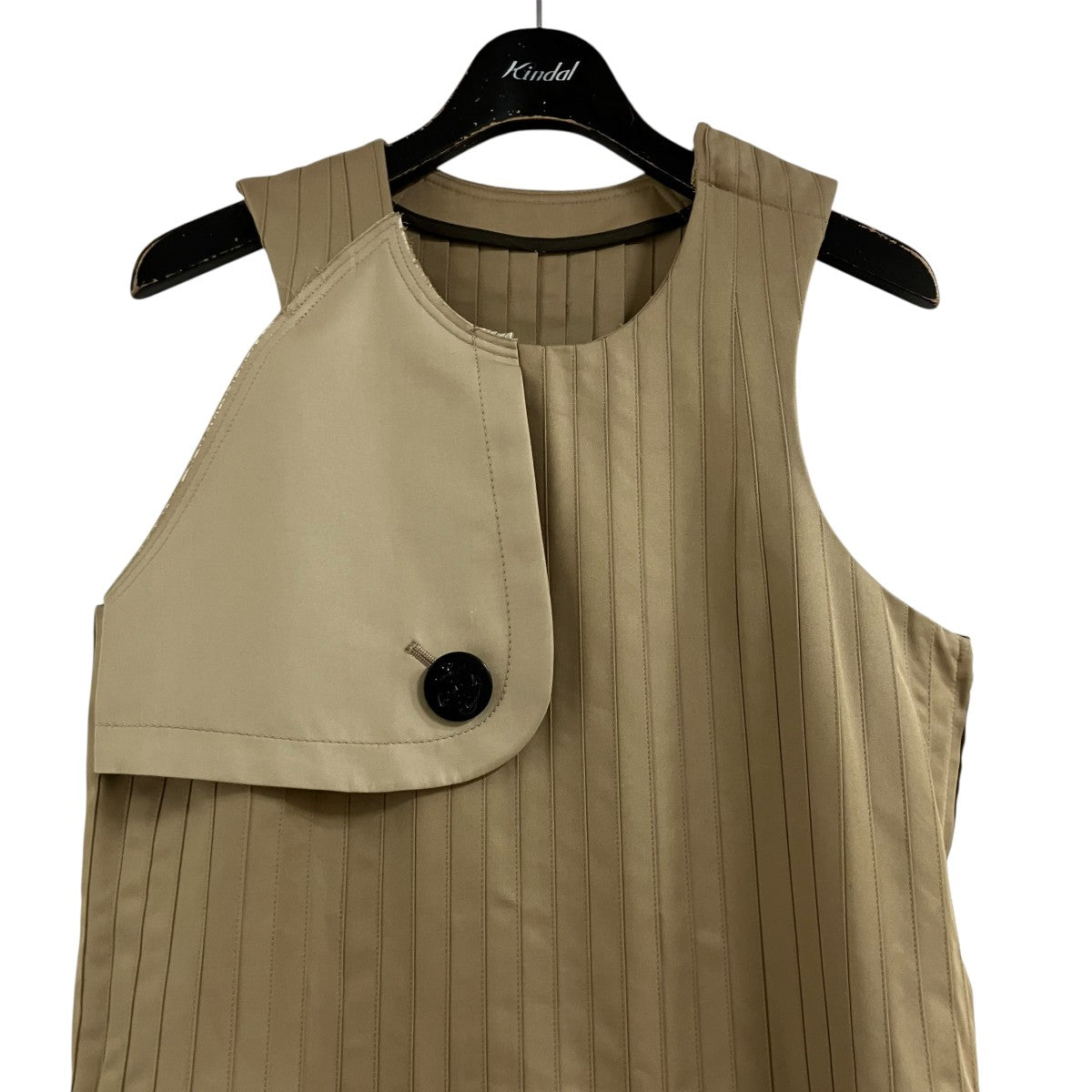 sacai コットンギャバジン プリーツワンピース 古着・中古-2枚目のアイテム画像