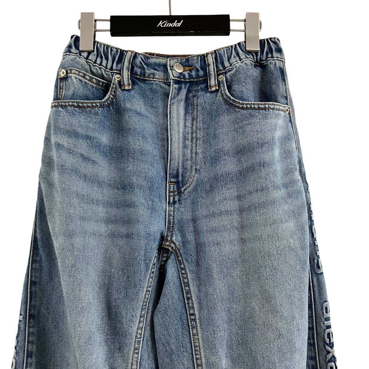 ALEXANDER WANG サイドロゴデニムパンツ 古着・中古-2枚目のアイテム画像