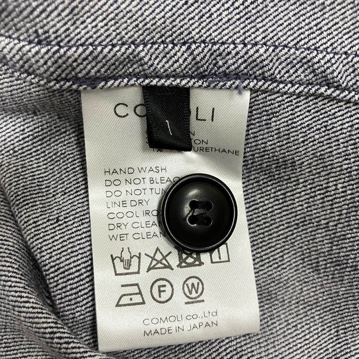 COMOLI コットンリネンスタンドカラージャケットT01-01013 古着・中古-6枚目のアイテム画像