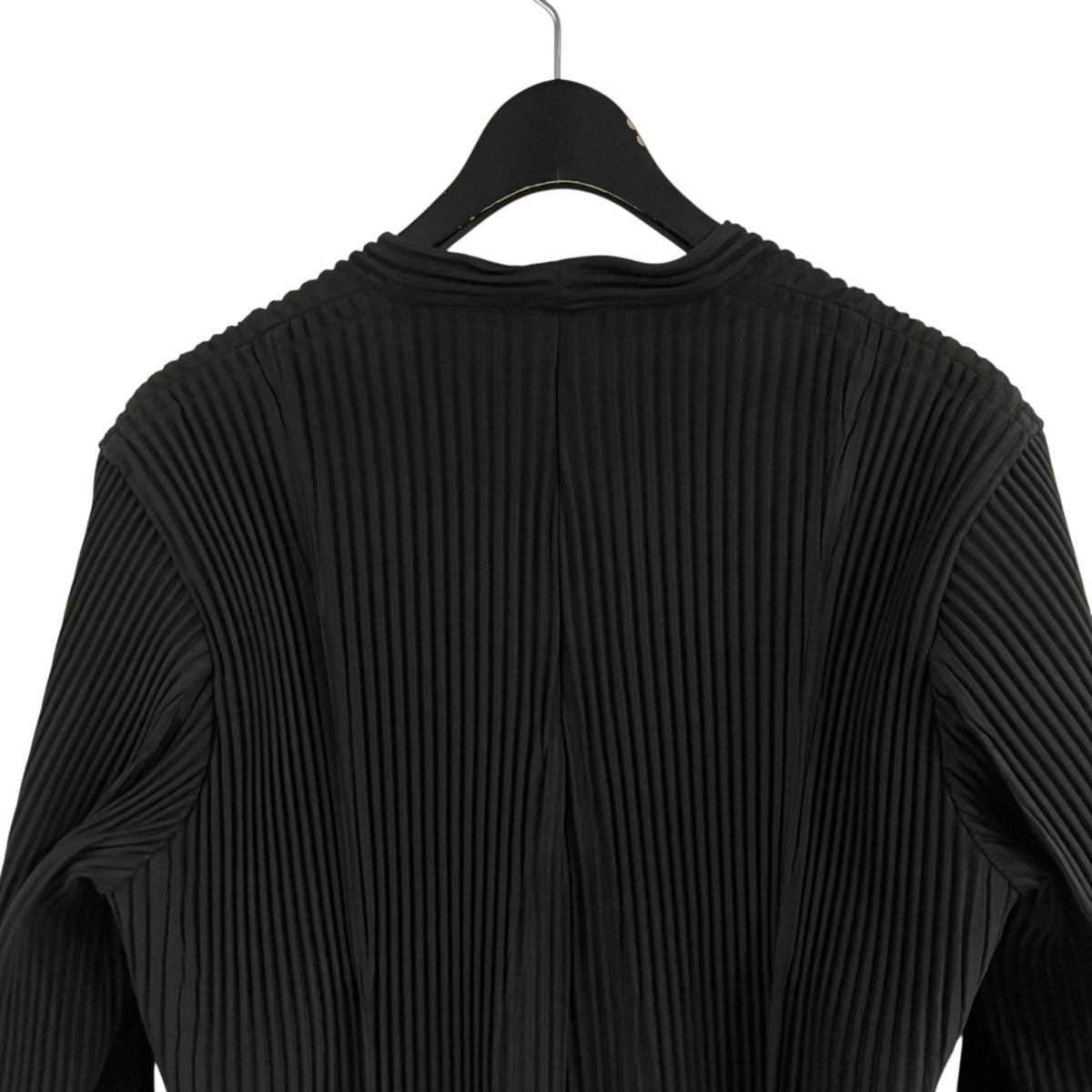 HOMME PLISSE ISSEY MIYAKE プリーツノーカラージャケット 古着・中古-4枚目のアイテム画像