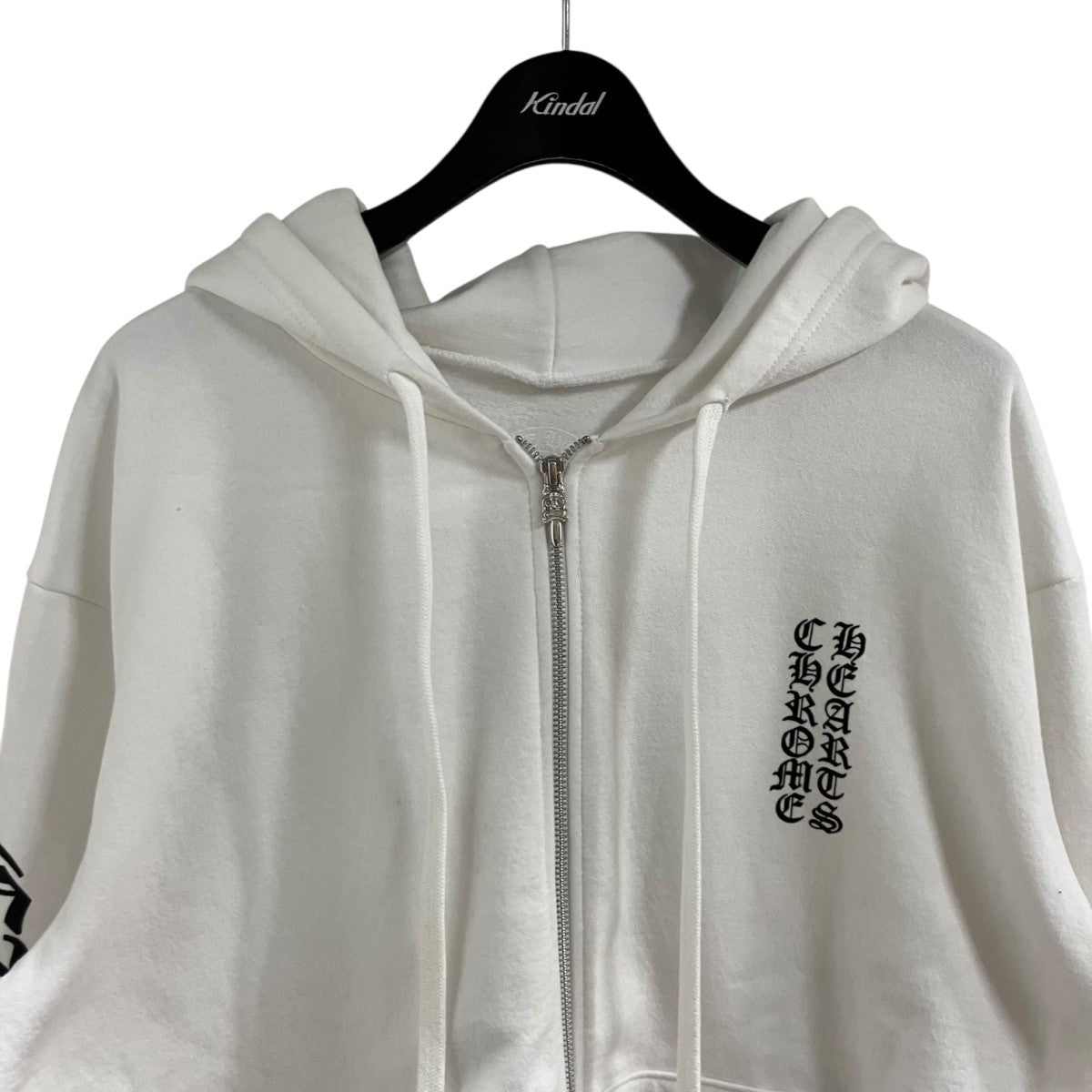 CHROME HEARTS 袖ロゴプリントダガージップパーカー 古着・中古-2枚目のアイテム画像