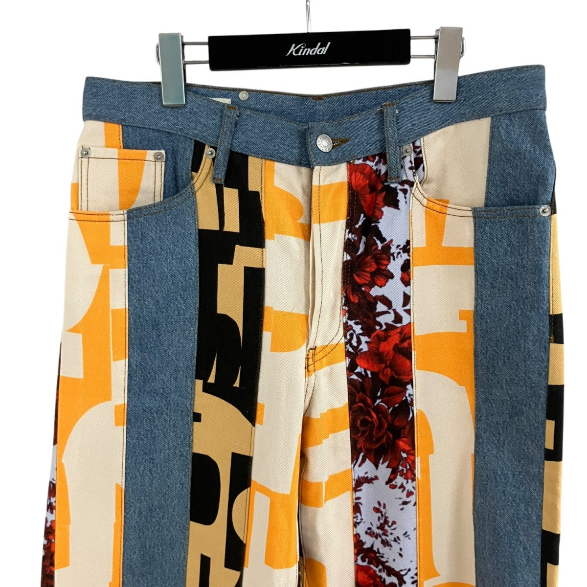DRIES VAN NOTEN クレイジーパターンデニムパンツ 古着・中古-2枚目のアイテム画像