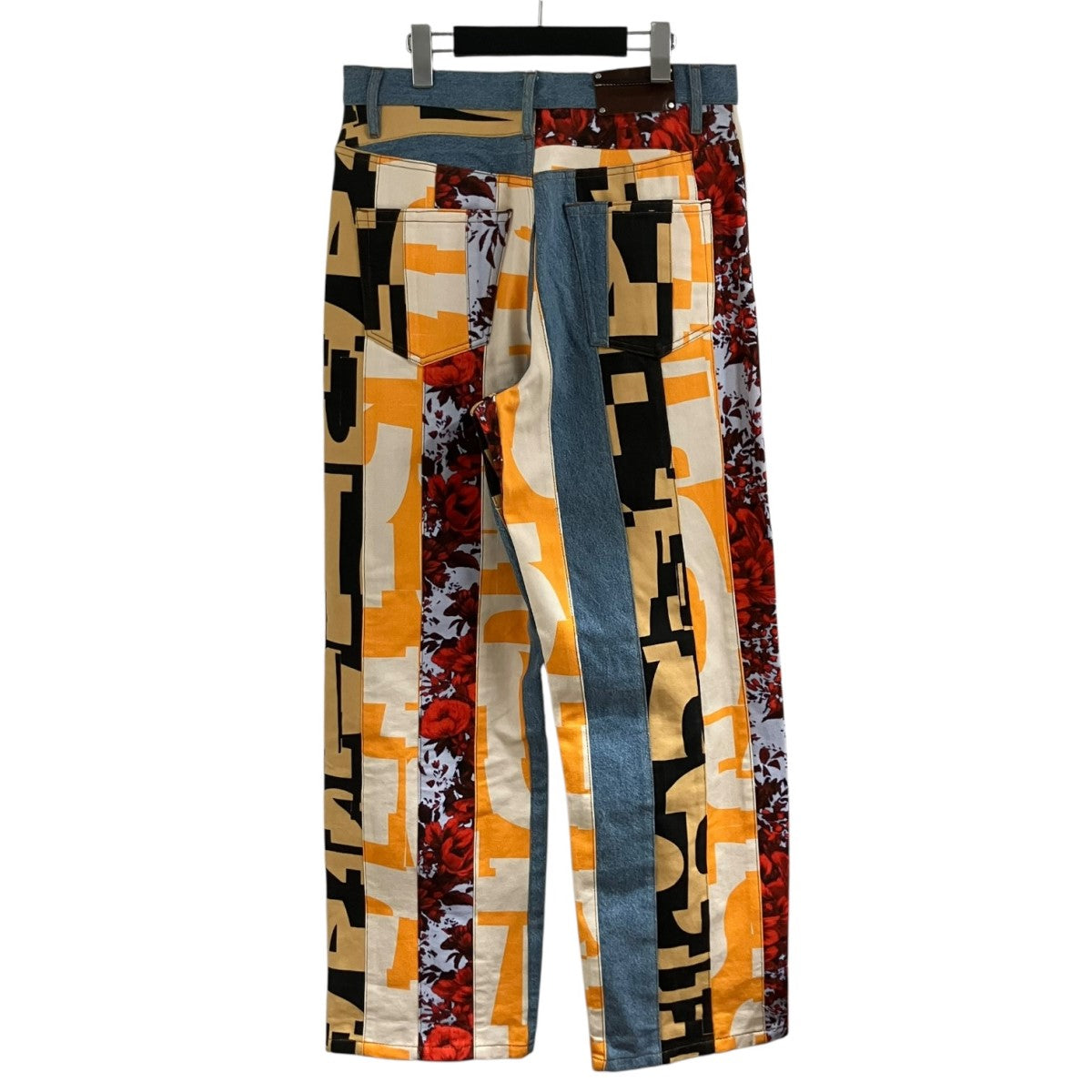 DRIES VAN NOTEN クレイジーパターンデニムパンツ 古着・中古-4枚目のアイテム画像