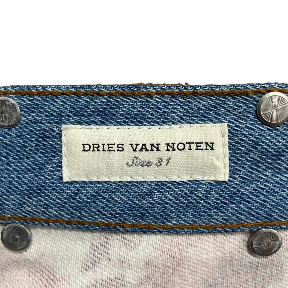 DRIES VAN NOTEN クレイジーパターンデニムパンツ 古着・中古-6枚目のアイテム画像