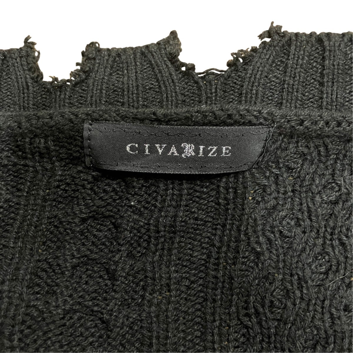 CIVARIZE ジップデザインカーディガン 古着・中古-5枚目のアイテム画像