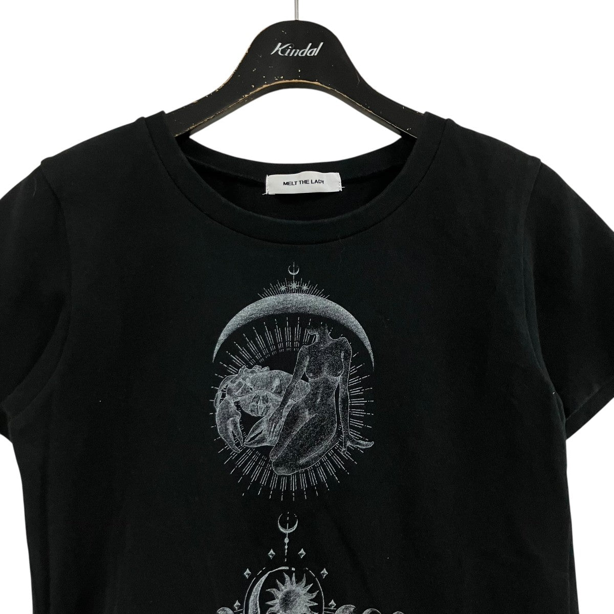MELT THE LADY(メルトザレディ) プリントTシャツ ML318718 ブラック