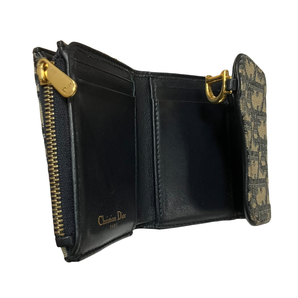 Christian Dior オブリーク コンパクトウォレット 財布 古着・中古-5枚目のアイテム画像