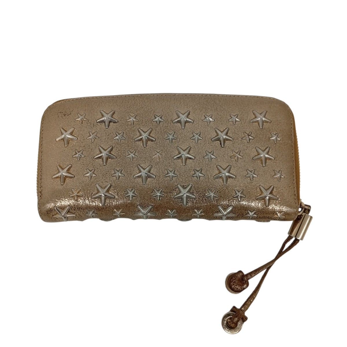 JIMMY CHOO スタースタッズラウンドファスナー財布 古着・中古-1枚目のアイテム画像
