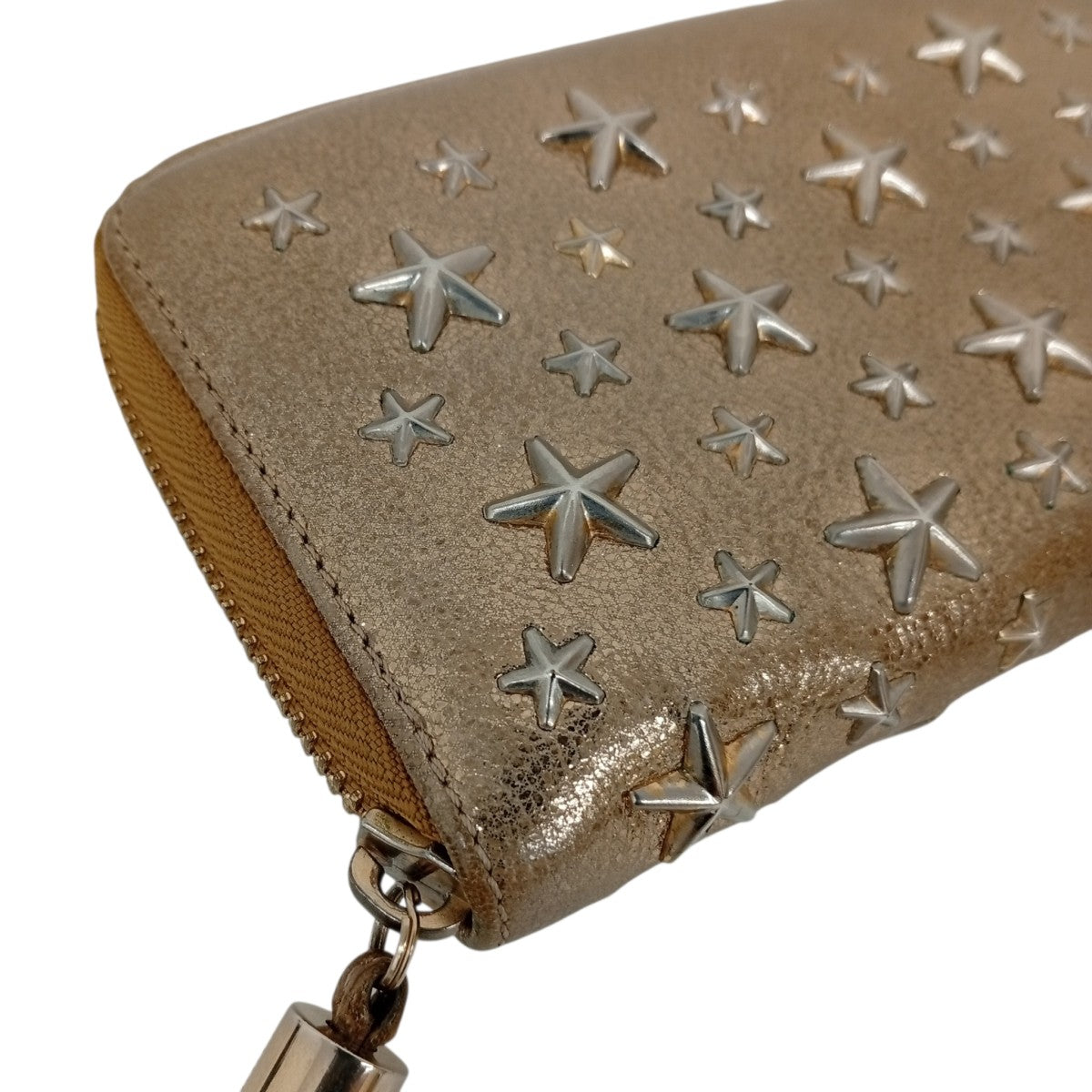 JIMMY CHOO スタースタッズラウンドファスナー財布 古着・中古-4枚目のアイテム画像