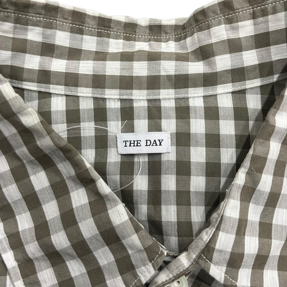 THE DAY ギンガムチェックシャツ 古着・中古-5枚目のアイテム画像