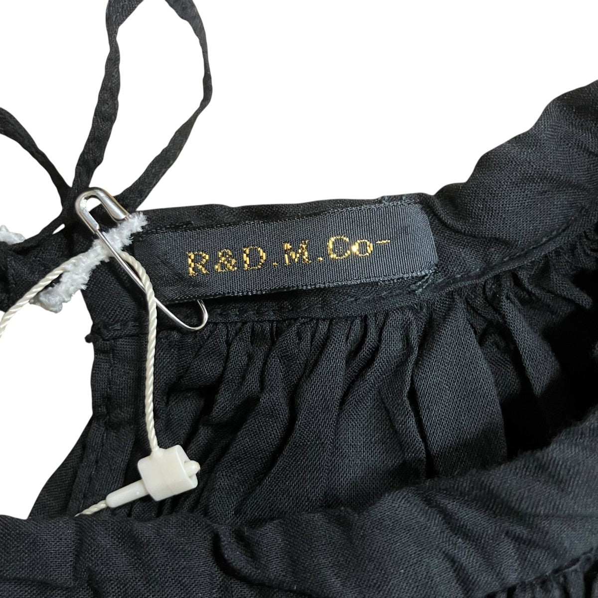 R＆D．M．Co-OLDMAN’S TAILOR ガーメントダイギャザースモック 古着・中古-5枚目のアイテム画像