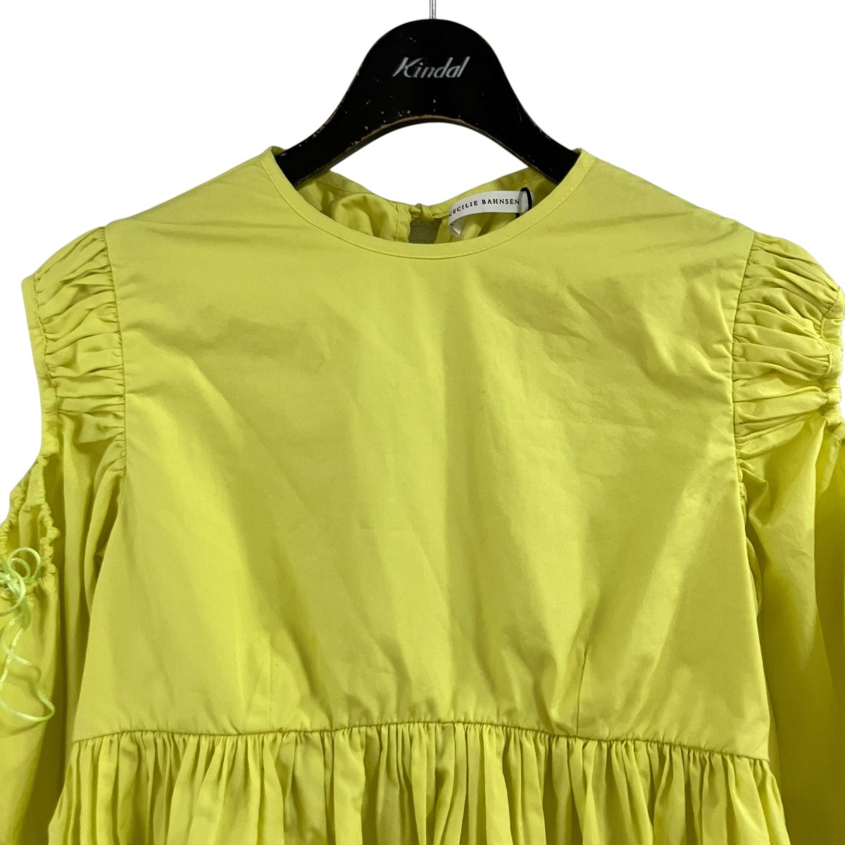 Cecilie Bahnsen パフスリーブ バックオープントップ 古着・中古-2枚目のアイテム画像