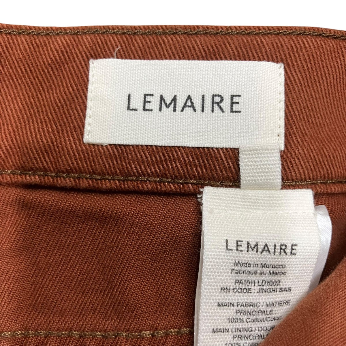 LEMAIRE ツイステッドパンツ 古着・中古-6枚目のアイテム画像