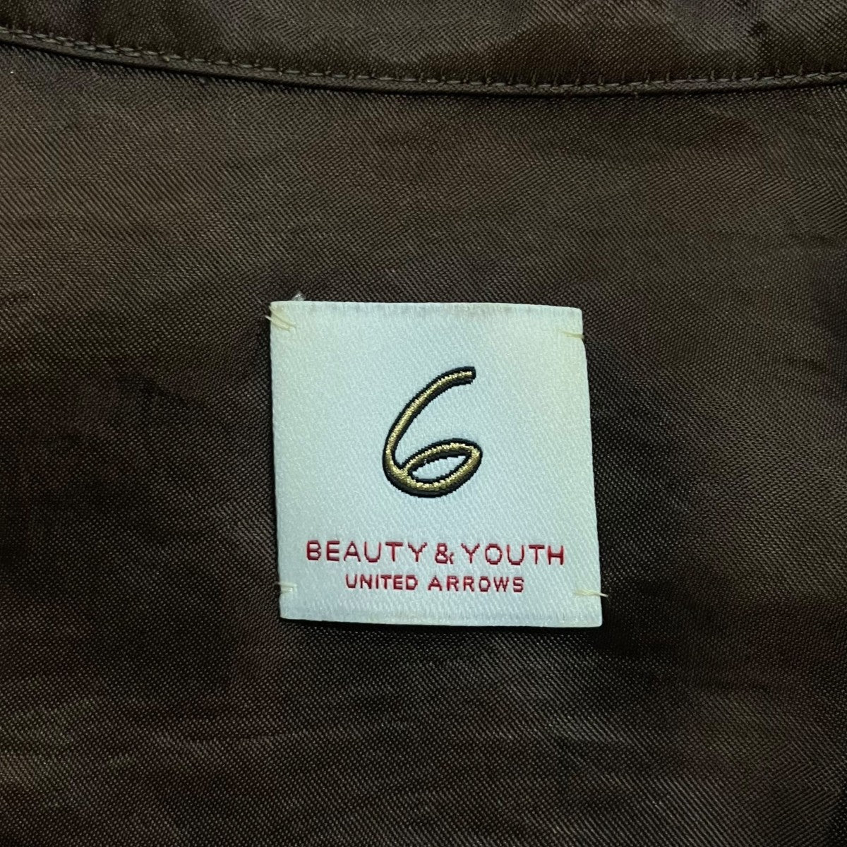 6(ROKU) BEAUTY＆YOUTH サテンパイピングシャツ 古着・中古-5枚目のアイテム画像