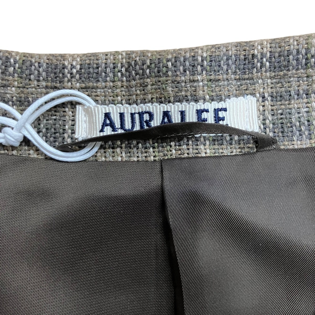 AURALEE シルクリネンフネップジャケット 古着・中古-5枚目のアイテム画像