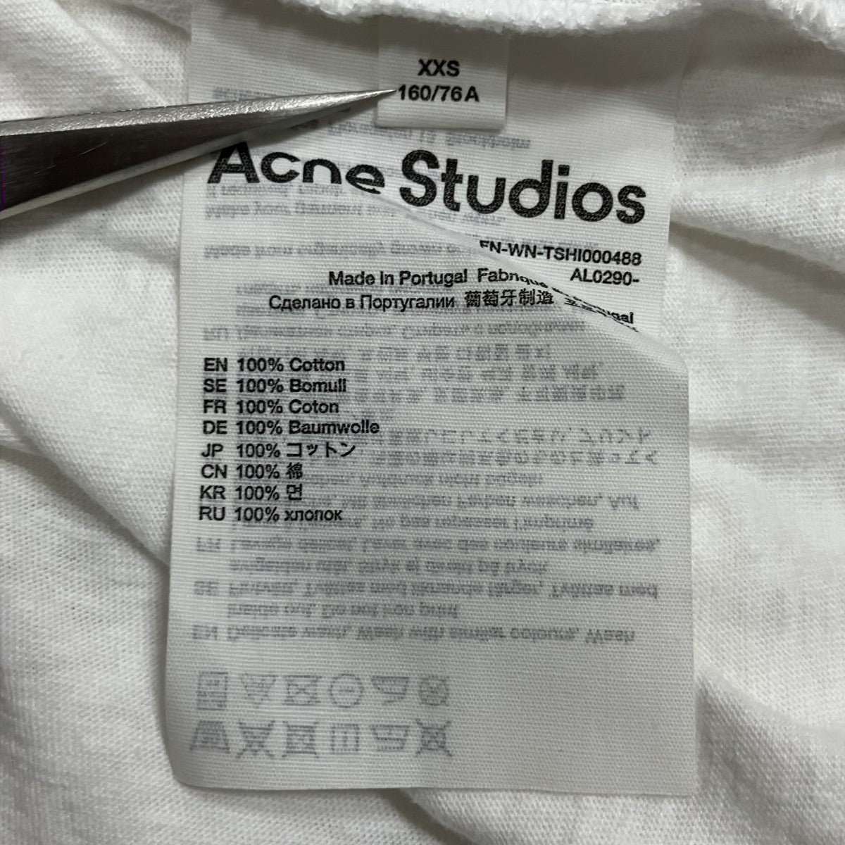 ACNE STUDIOS プリントカットソー 古着・中古-6枚目のアイテム画像
