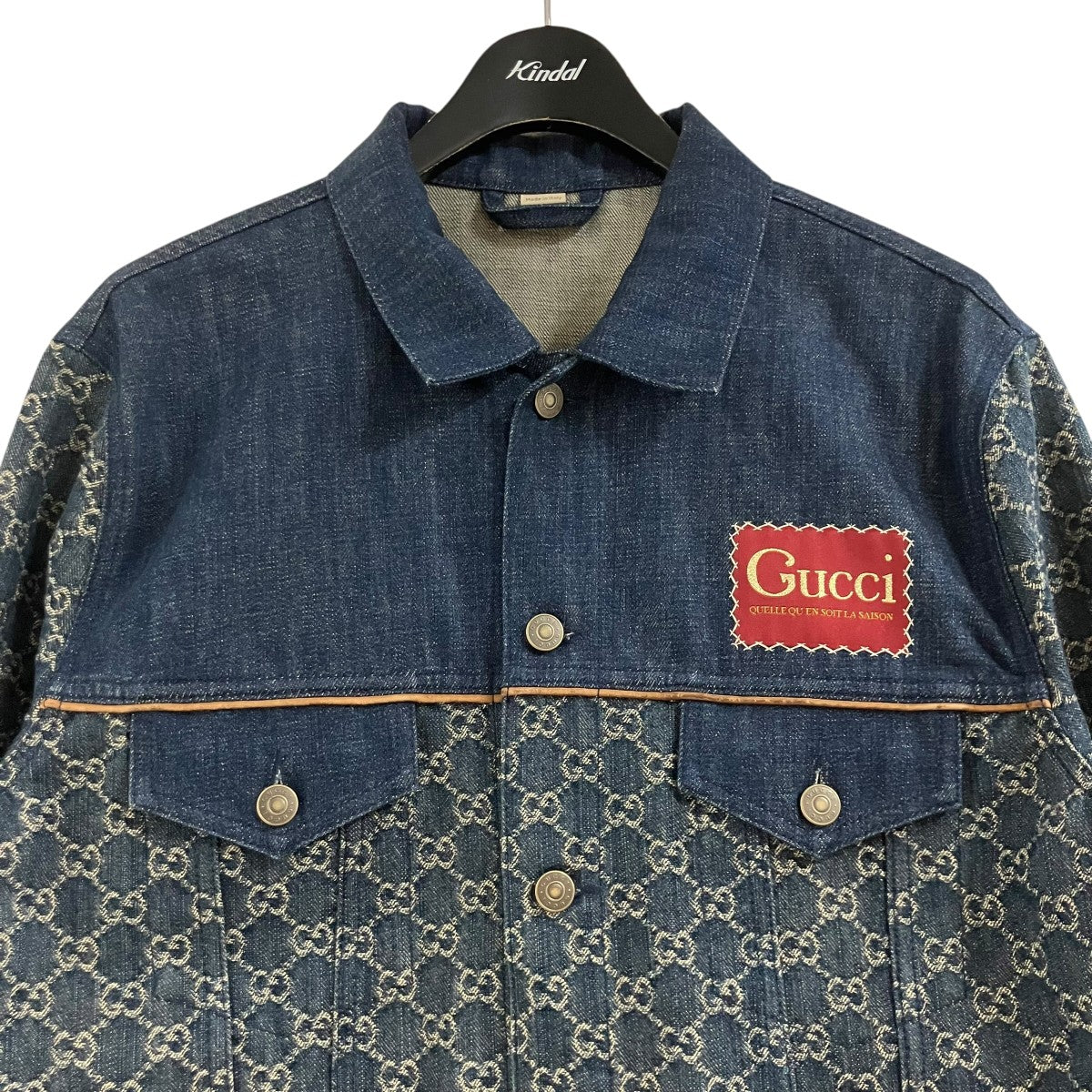 GUCCI GG柄デニムジャケット 古着・中古-2枚目のアイテム画像