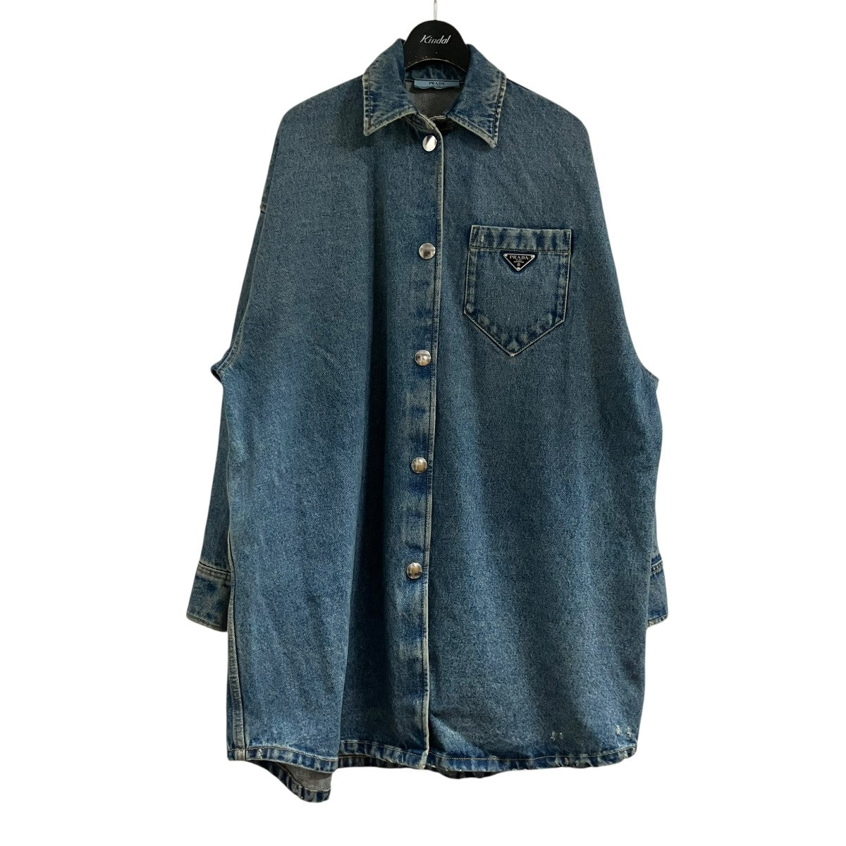 PRADA 三角プレート付きデニムジャケット 古着・中古-1枚目のアイテム画像