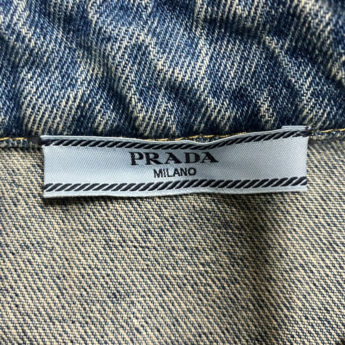 PRADA 三角プレート付きデニムジャケット 古着・中古-5枚目のアイテム画像