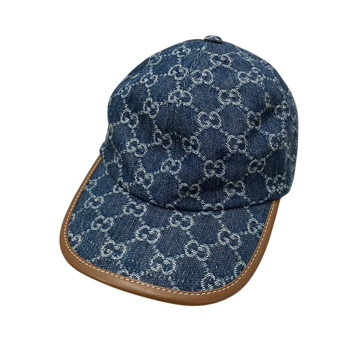 GUCCI GG柄デニムキャップ 古着・中古-1枚目のアイテム画像