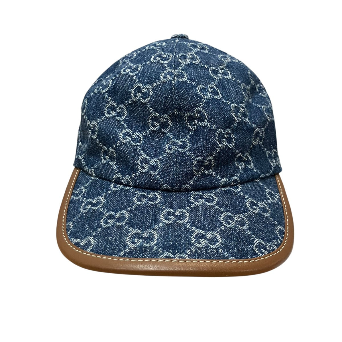 GUCCI GG柄デニムキャップ 古着・中古-2枚目のアイテム画像