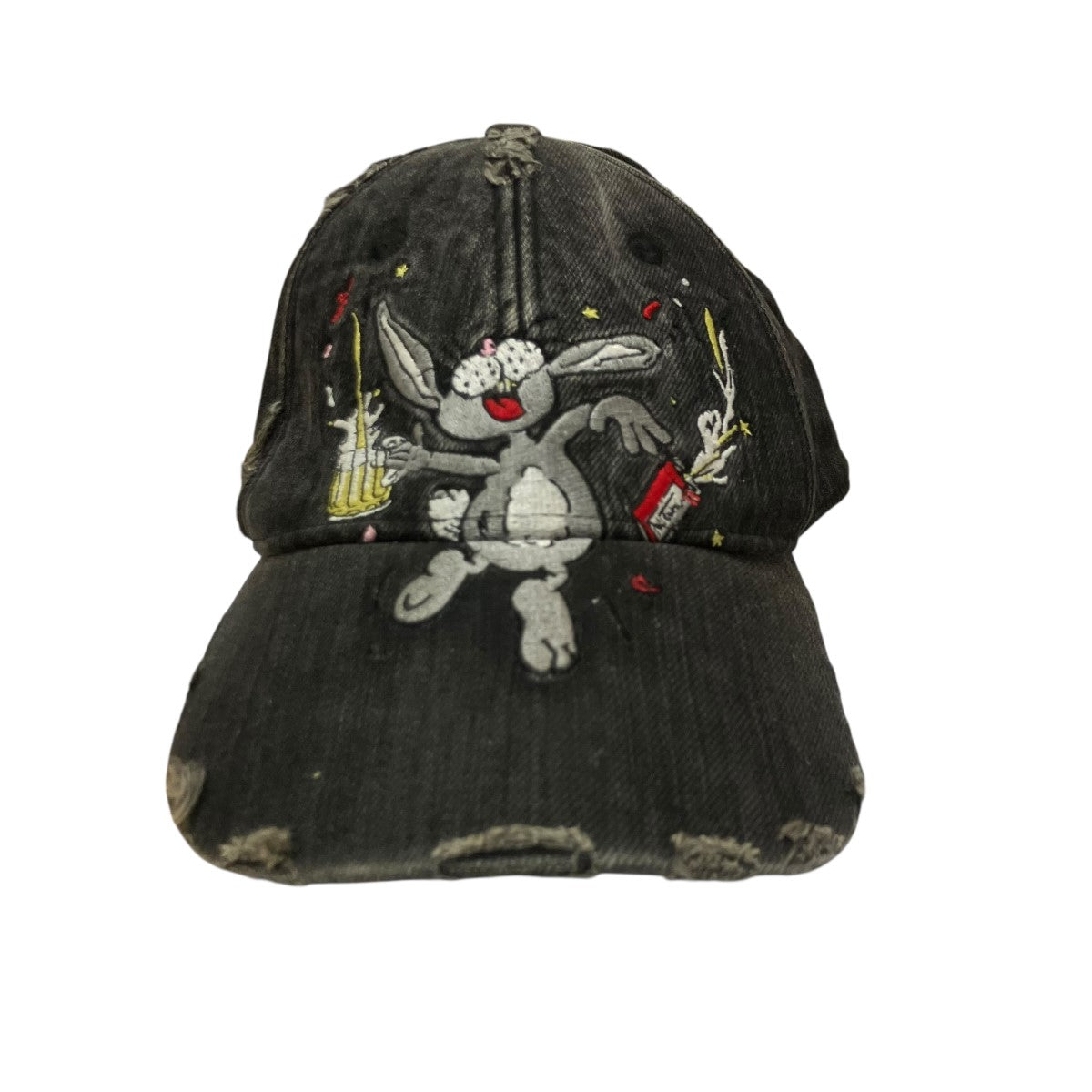 Martine rose ラビットエンブロイダリーキャップ 古着・中古-2枚目のアイテム画像