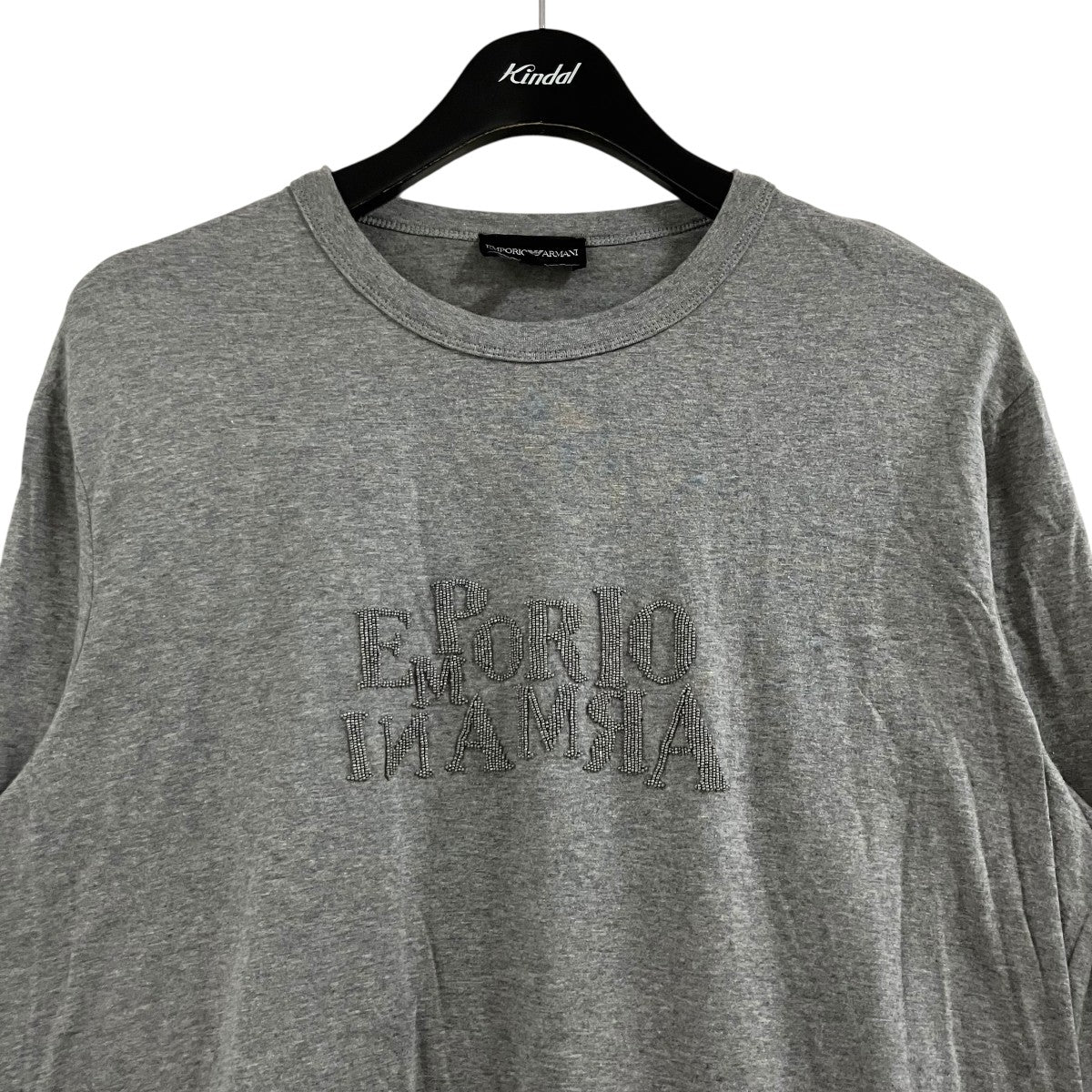 EMPORIO ARMANI ロゴビーズカットソー 古着・中古-2枚目のアイテム画像