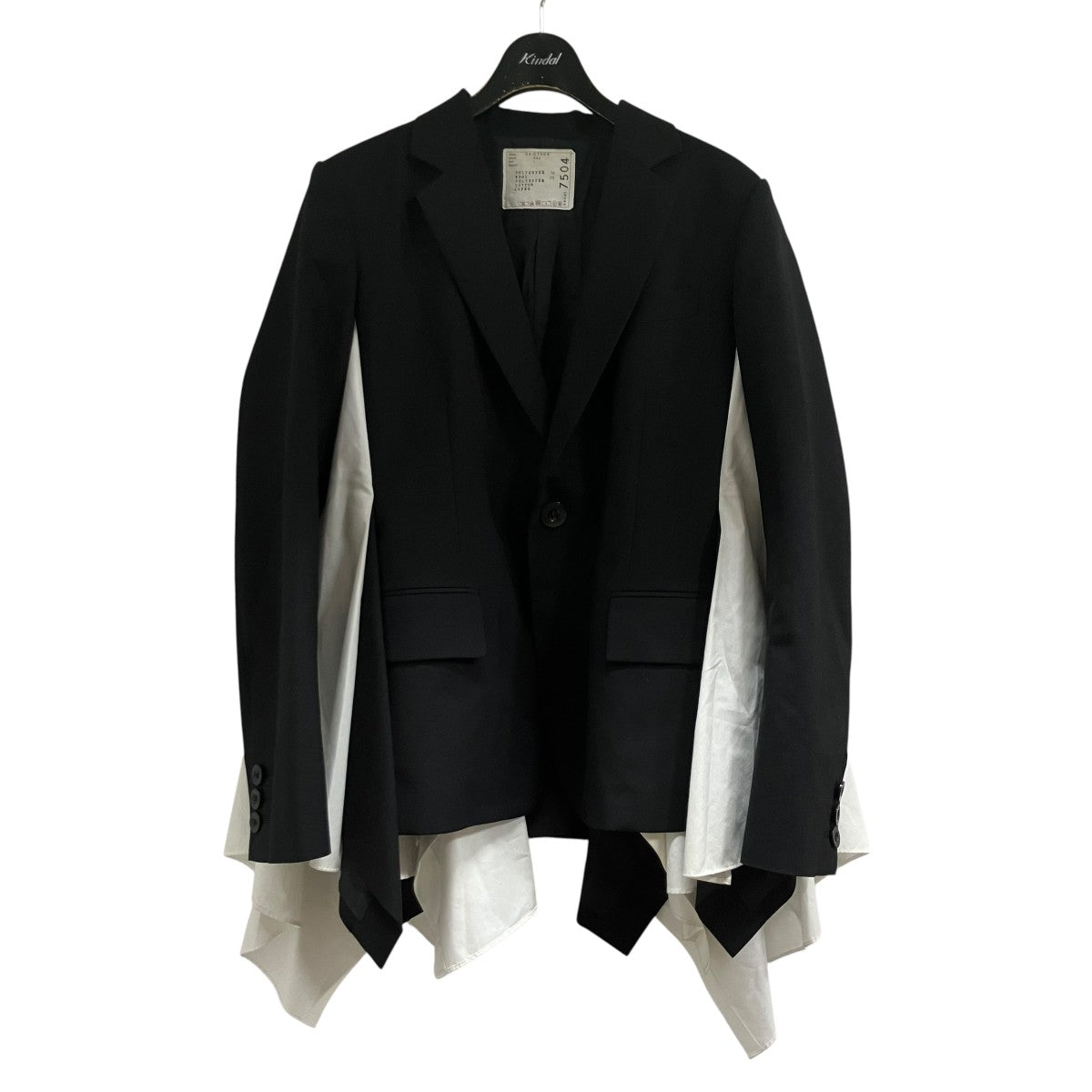 sacai スーチング×コットンポプリンジャケット