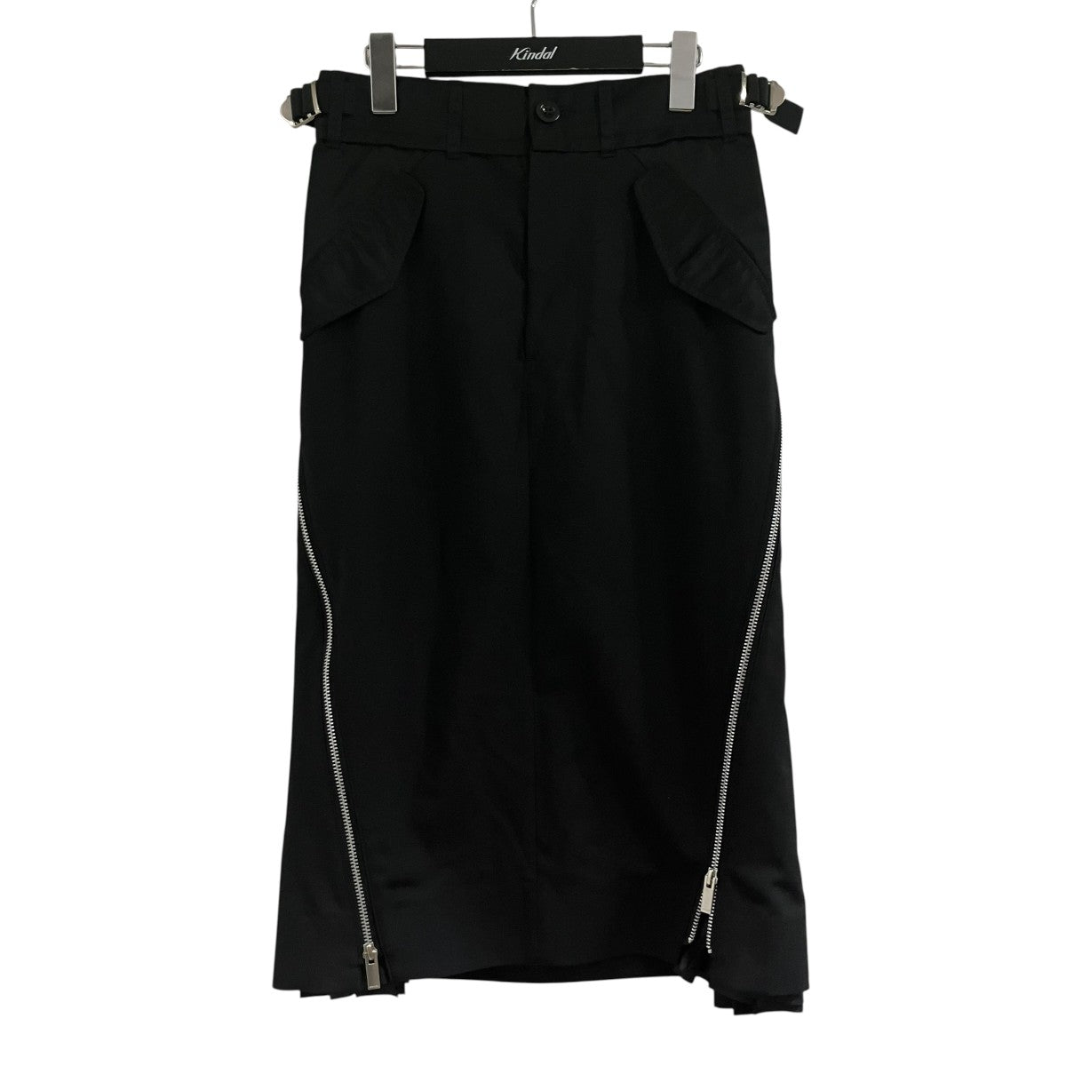 sacai ナイロンプリーツロングスカート 古着・中古-1枚目のアイテム画像