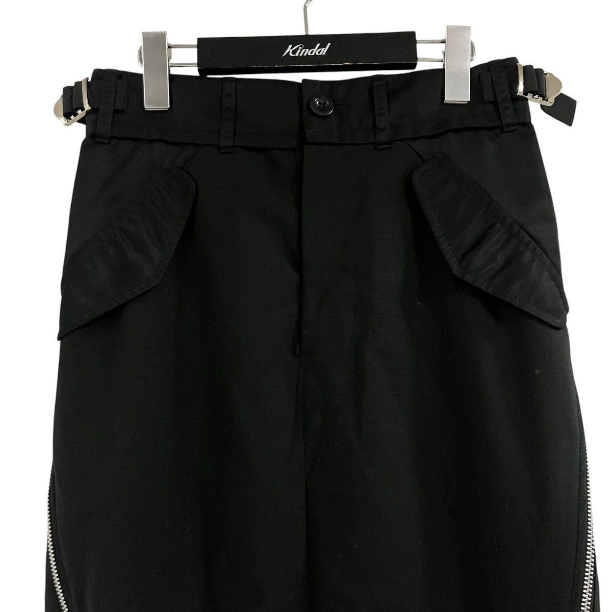 sacai ナイロンプリーツロングスカート 古着・中古-2枚目のアイテム画像