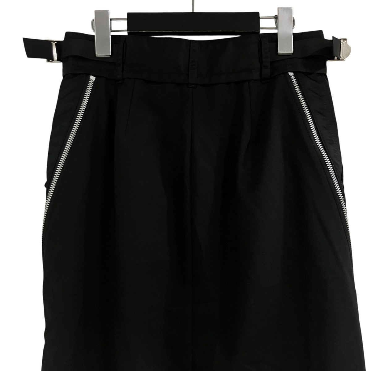 sacai ナイロンプリーツロングスカート 古着・中古-4枚目のアイテム画像