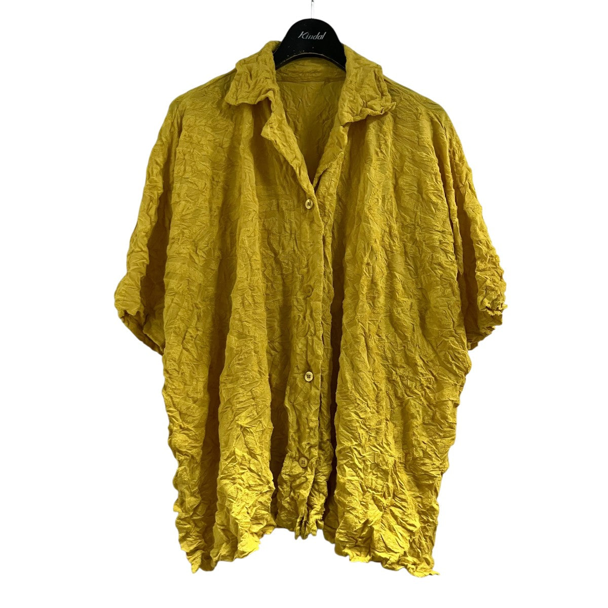 me ISSEY MIYAKE パイル地半袖シャツ 古着・中古-1枚目のアイテム画像