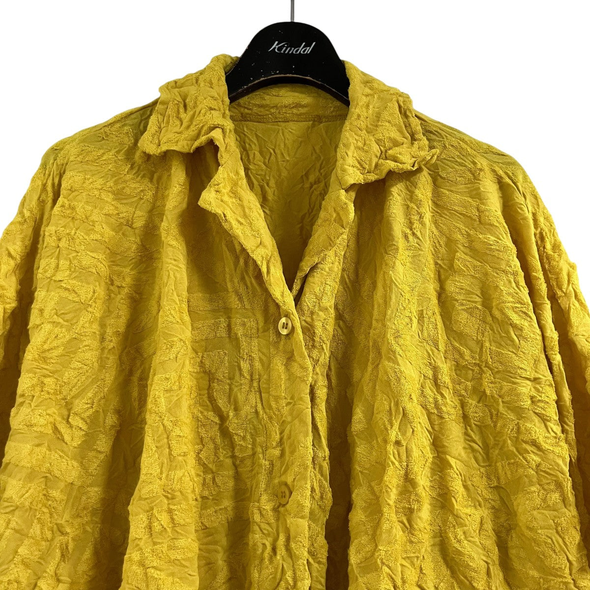 me ISSEY MIYAKE パイル地半袖シャツ 古着・中古-2枚目のアイテム画像