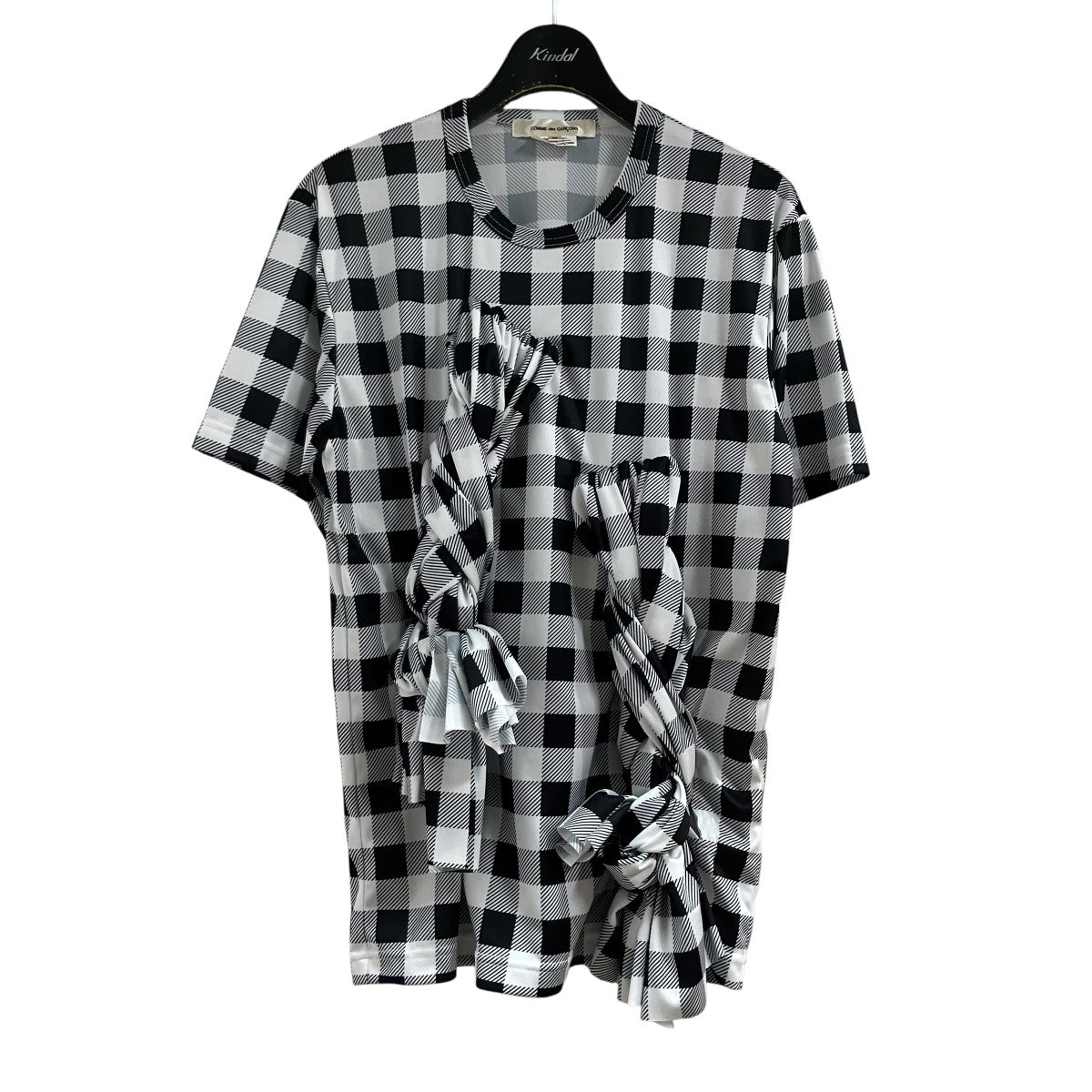 コムデギャルソン ☆ チェック柄 Tシャツ 希少サイズ XL COMME des GARCONS(コムデギャルソン) 25AW ギンガムチェック柄