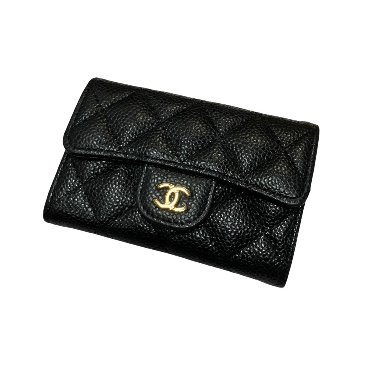 CHANEL ココマークキャビアスキンカードケース 古着・中古-1枚目のアイテム画像