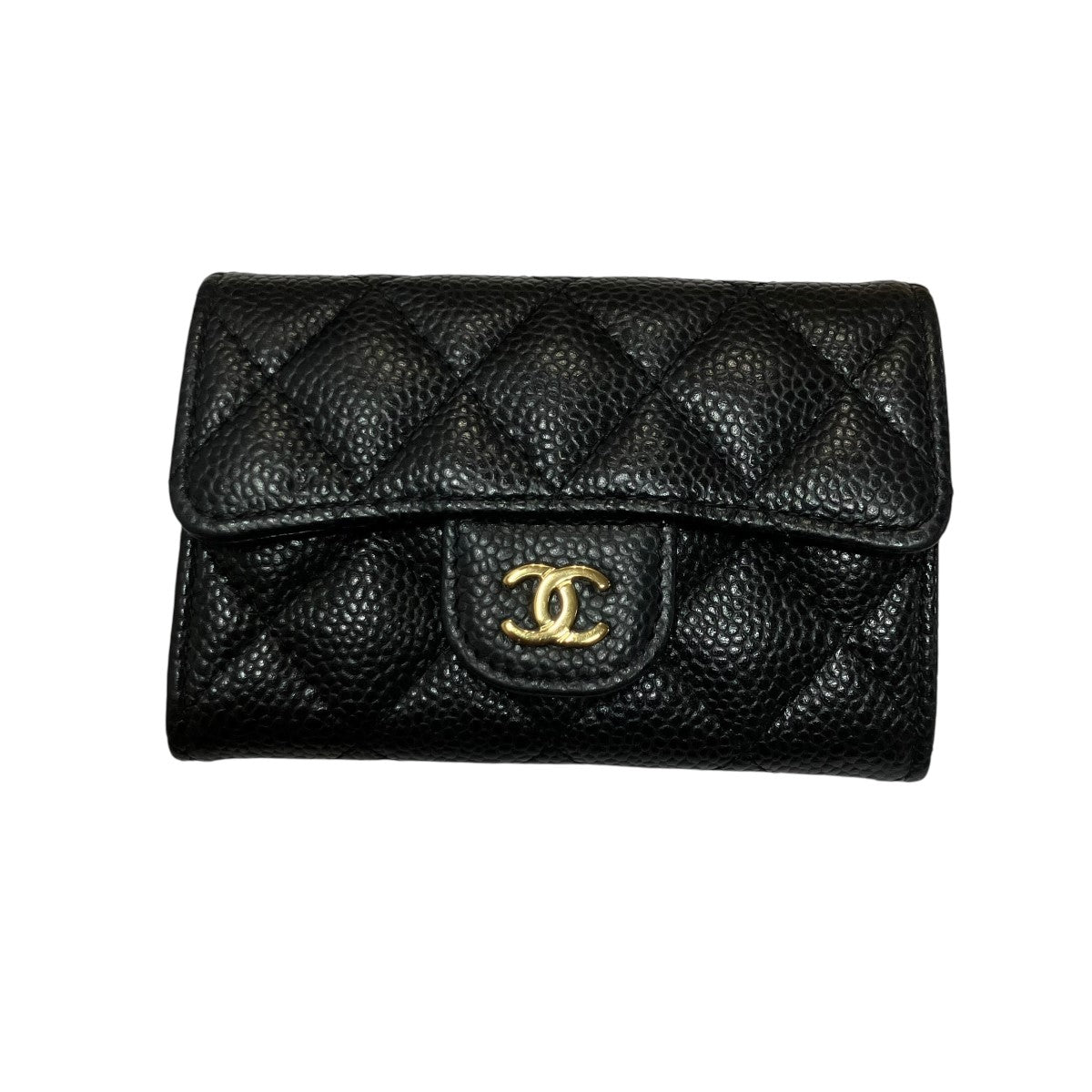 CHANEL ココマークキャビアスキンカードケース 古着・中古-2枚目のアイテム画像