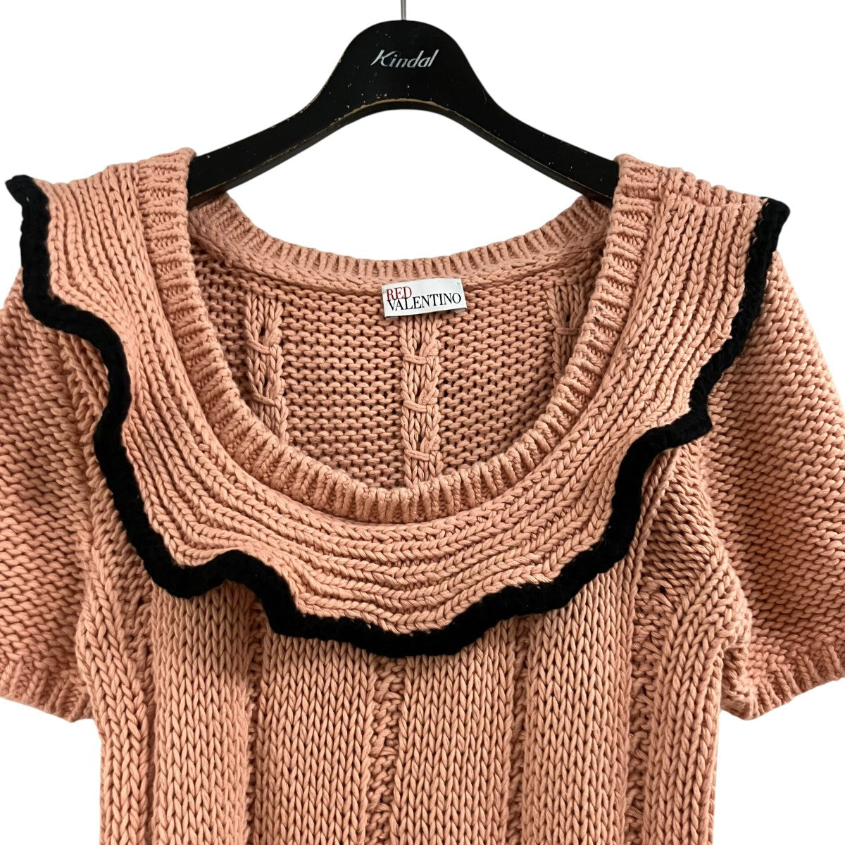RED VALENTINO フリルニットブラウス 古着・中古-2枚目のアイテム画像