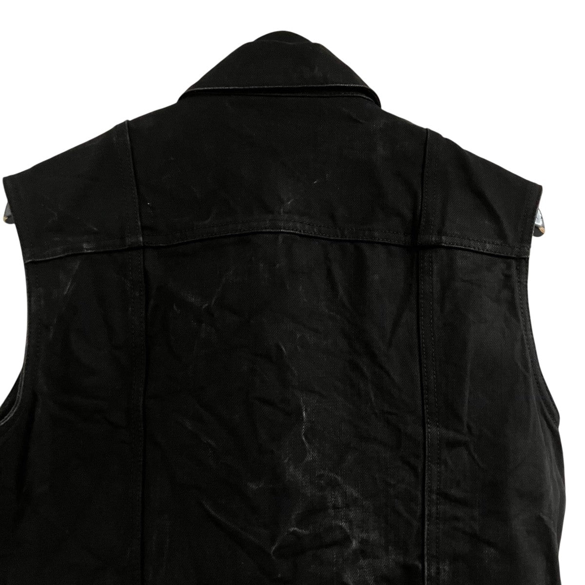 BALENCIAGA デニムベスト ノースリーブジャケット 古着・中古-4枚目のアイテム画像