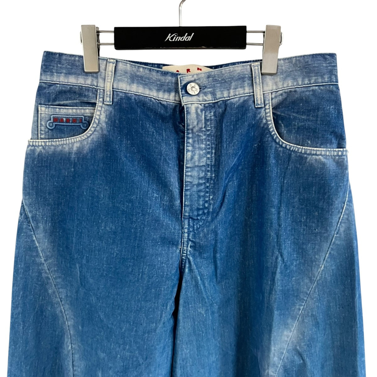 MARNI ガーメントダイフロックドデニムトラウザーズ パンツ 古着・中古-2枚目のアイテム画像
