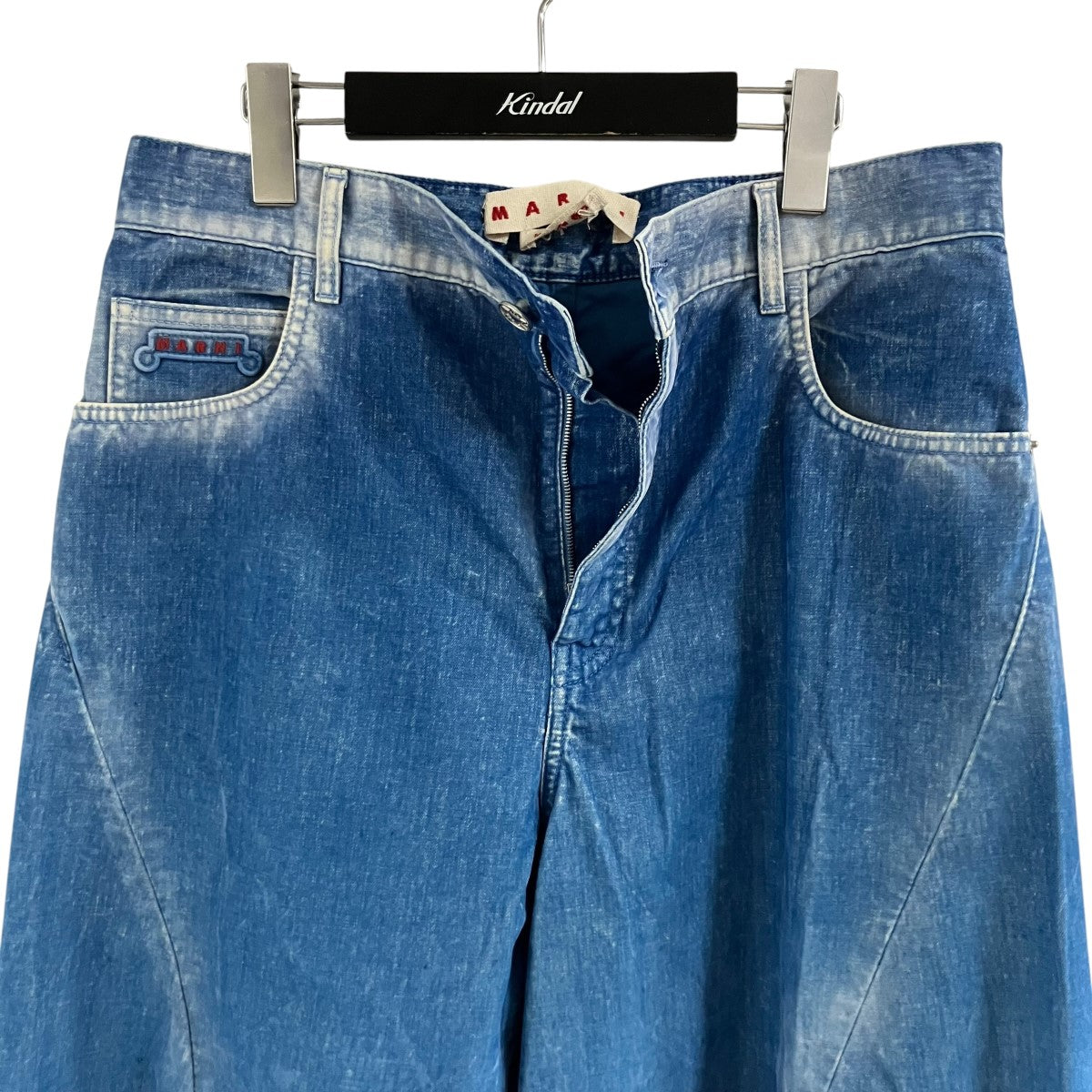 MARNI ガーメントダイフロックドデニムトラウザーズ パンツ 古着・中古-3枚目のアイテム画像