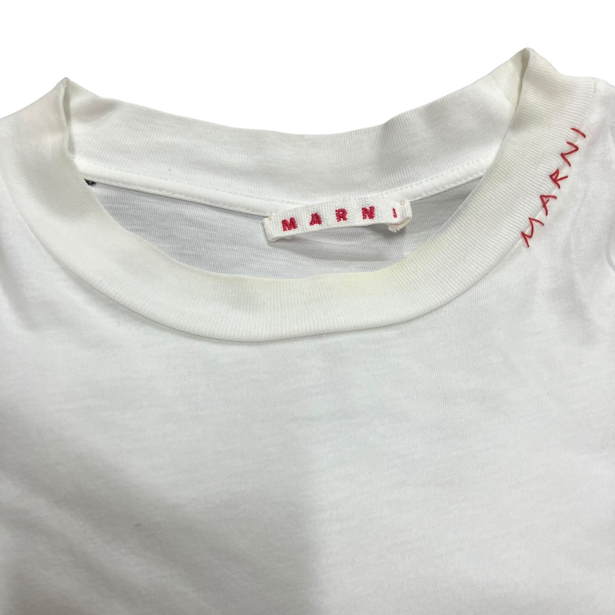 MARNI ネックロゴステッチTシャツ 古着・中古-6枚目のアイテム画像