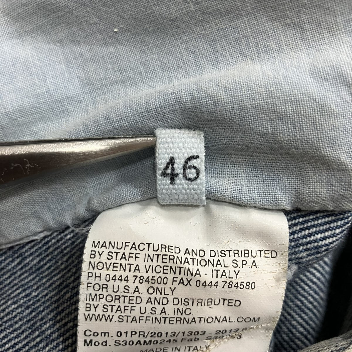 MAISON MARGIELA 10 フェード加工デニムジャケット 古着・中古-8枚目のアイテム画像