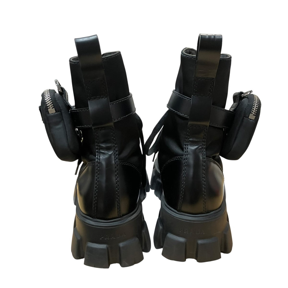 PRADA モノリス レースアップブーツ 古着・中古-5枚目のアイテム画像