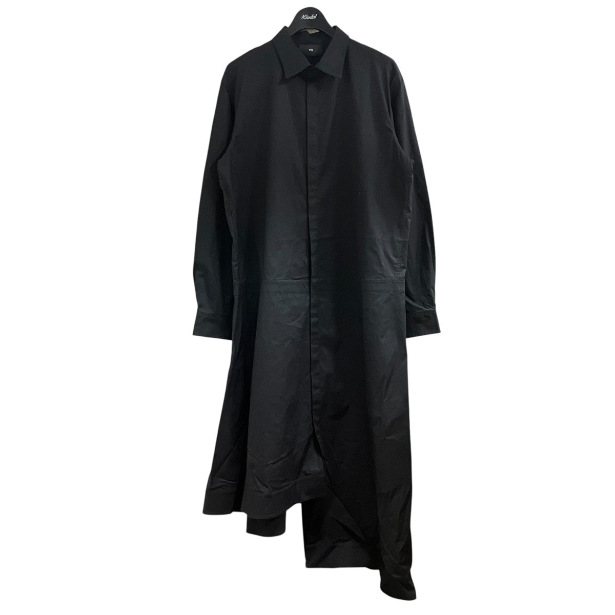 Y-3 アシンメトリー ミディ シャツドレス 古着・中古-1枚目のアイテム画像